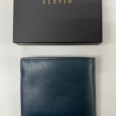 GLEVIO栃木レザーふたつ折り財布