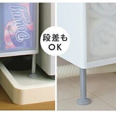 【無料】段差をまたげる隙間ストッカー 幅17cm 洗濯パンまたげる ランドリー収納 洗濯機横のすきまにの画像