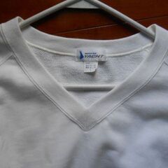 未使用のトレーナー２着セット（紺・白）Ｌサイズ　の画像