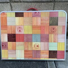 【美中古品】Coleman コールマン ナチュラルモザイクリビングテーブル 90プラス キャンプ アウトドアの画像