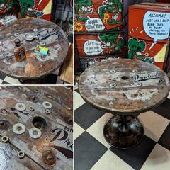 インダストリアルインテリア ガレージテーブル コーヒーテーブル L-Type