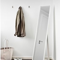 IKEA スタンドミラー ホワイト