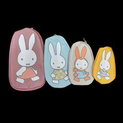 (中古)マトリョーシカ風 ミッフィーポーチ4点セット