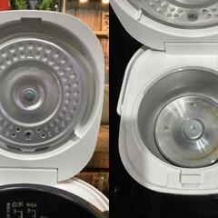 【SHARP シャープ】3合炊飯器 KS-CF05D 2022年 ホワイト 取っ手付き 厚釜 おかゆ パン作り 天面操作 LED表示 お手入れ簡単の画像