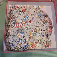 500ピース 円形ジグソーパズル 花と鳥　ボーネルンドの画像