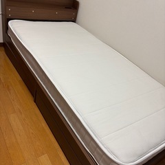 収納付きシングルベッド
