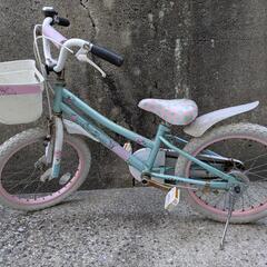 おしゃれなホワイトサドル＆タイヤ★女の子自転車18インチ