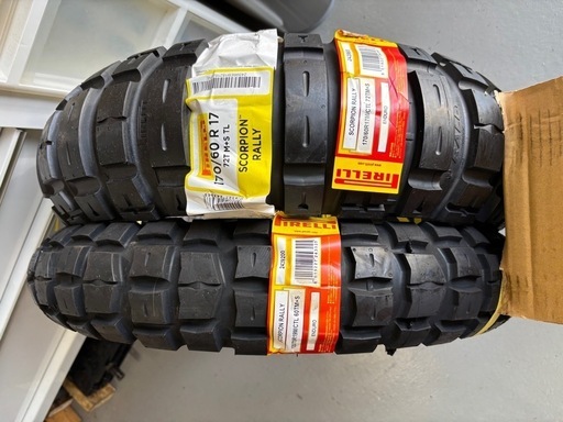 ピレリ　スコーピオンラリー170/60R17 120/70R19 R1250GS ピレリ スコーピオンラリー 170/60R17 120/70R19セット R1250GSなどに
