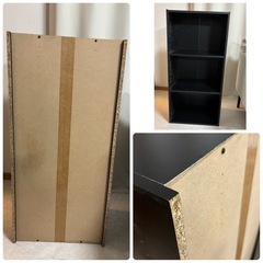 白黒カラーボックス2個セットの画像