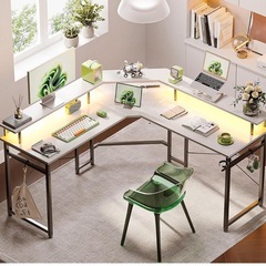 【 決まりました！ 】ゲーミングデスク L字 パソコンデスクの画像