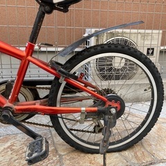  20インチ子供用自転車 マウンテンバイク 前かご付き  　の画像