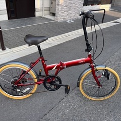 TH F I FT 折りたたみ自転車 20インチ レッド 