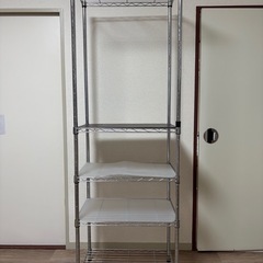 ニトリ スチールラック(CUSTOM 幅60cm 4段 クローム)の画像