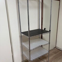 ニトリ スチールラック(CUSTOM 幅60cm 4段 クローム)の画像