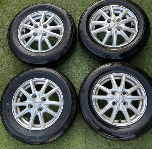 4月11日　お取引終了　23年&22年製！　145 80 r13 ノーマルタイヤ　アルミホイール4本セット