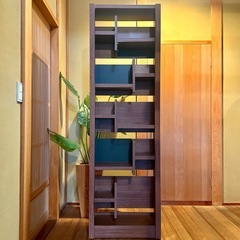 スレンダー飾り棚／仕切り変更OK・和洋どちらにも◎の画像