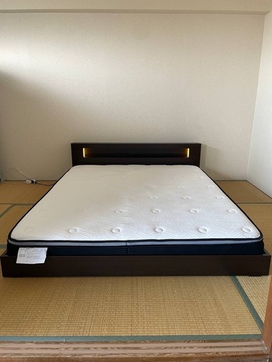 ベッドフレーム マットレス クイーンサイズ 美品