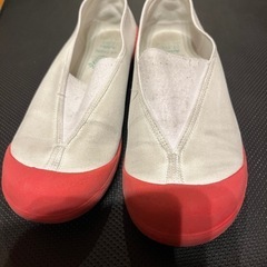 上靴　22cm 赤の画像