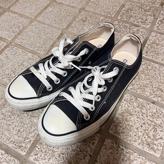 コンバーススニーカー黒24センチ