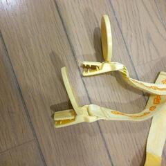 ベビーカー荷物下げ、膝掛け留めの画像