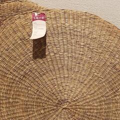 アジア風シーグラス 円形クッション 　4枚セット！1枚未使用！の画像