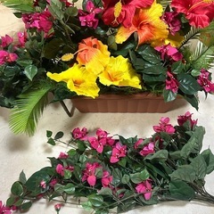 造花　新品　箱入り　プラチック鉢