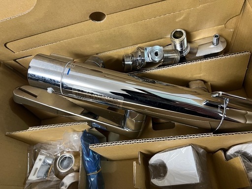 【中古】TOTOシャワー付きサーモスタット混合水栓
