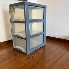 クローゼット収納ケース　スリムチェスト　3段深型　高さ70cm