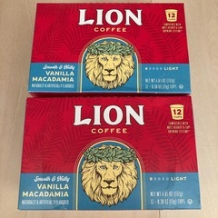 LION コーヒー バニラマカダミア 12カプセル2箱セット
