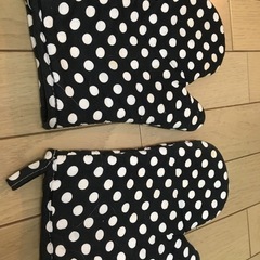 ドット柄鍋つかみ