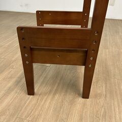 【新品】☆高さが調節できるコンパクト天然木チェアーWNT☆の画像
