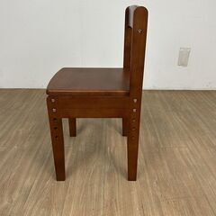 【新品】☆高さが調節できるコンパクト天然木チェアーWNT☆の画像