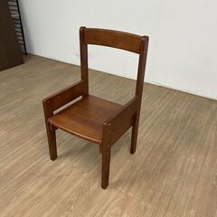 【新品】☆高さが調節できるコンパクト天然木チェアーWNT☆の画像
