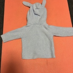 70サイズ　うさぎ耳カーディガンの画像