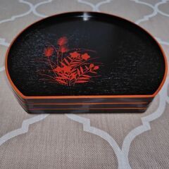 半月盆プレート ３枚セット（未使用）の画像