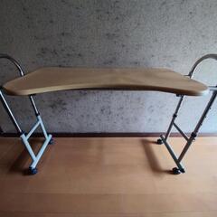 可動　一部 木製 テーブルコーナーサイドテーブルの画像