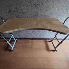 可動　一部 木製 テーブルコーナーサイドテーブルの画像