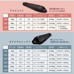 NANGA シュラフ　2つセットの画像