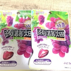群馬限定販売】ぎゅぎゅっと特濃蒟蒻畑グミ(ぶどう味)×2袋