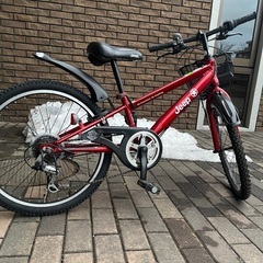 【取引中】子供用　自転車　22インチ　赤　jeep