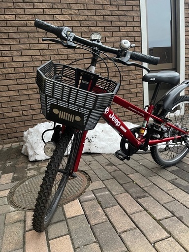 【取引中】子供用　自転車　22インチ　赤　jeep 取引中】子供用 自転車 22インチ 赤 jeep