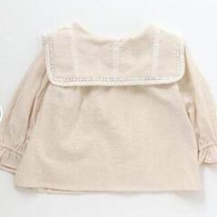 子供服　ブリーズ　ブラウス130　ビッグ襟の画像