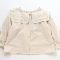 子供服　ブリーズ　ブラウス130　ビッグ襟の画像