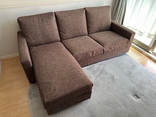 【4/18,19土日対応可能な方優先】ニトリ　カウチソファー　キズに強い