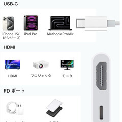 🎥夏前早割セール【新品未使用】Type-C HDMI変換アダプター 4K対応 急速充電 軽量 Switch iPad PC対応 高画質出力 コンパクト 持ち運び便利 検索ワード：Type-C HDMI変換アダプター 4K対応 急速充電 軽量 Switch iPad PC 高画質出力 コンパクト 持ち運びの画像