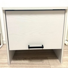 サンワダイレクト ケーブルボックス ルンバ基地 木製 ルーター収納 1段の画像