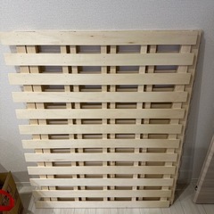 すのこ　セミダブルベッド