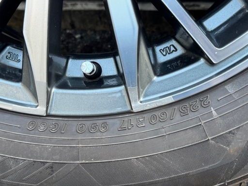 【値下げ！】【おまけ付】ホイール＋スタッドレス 225/60R17（残り溝6mm) 4本 アルファード/ヴェルファイア等