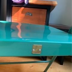 【譲り先決定済】nico and... チェア　イス　折りたたみ　グリーンの画像