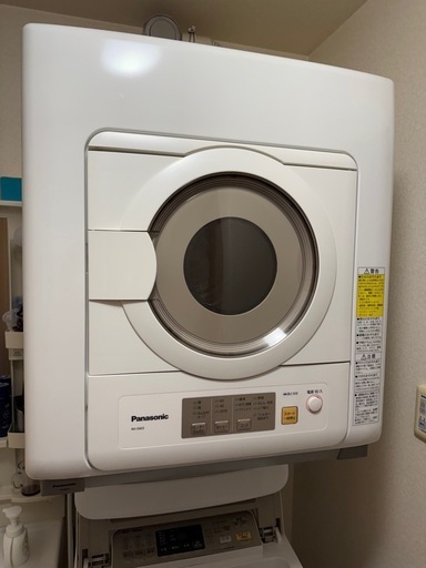 Panasonic 乾燥機 乾燥用量　6kg 2021年製 NH-D603 
